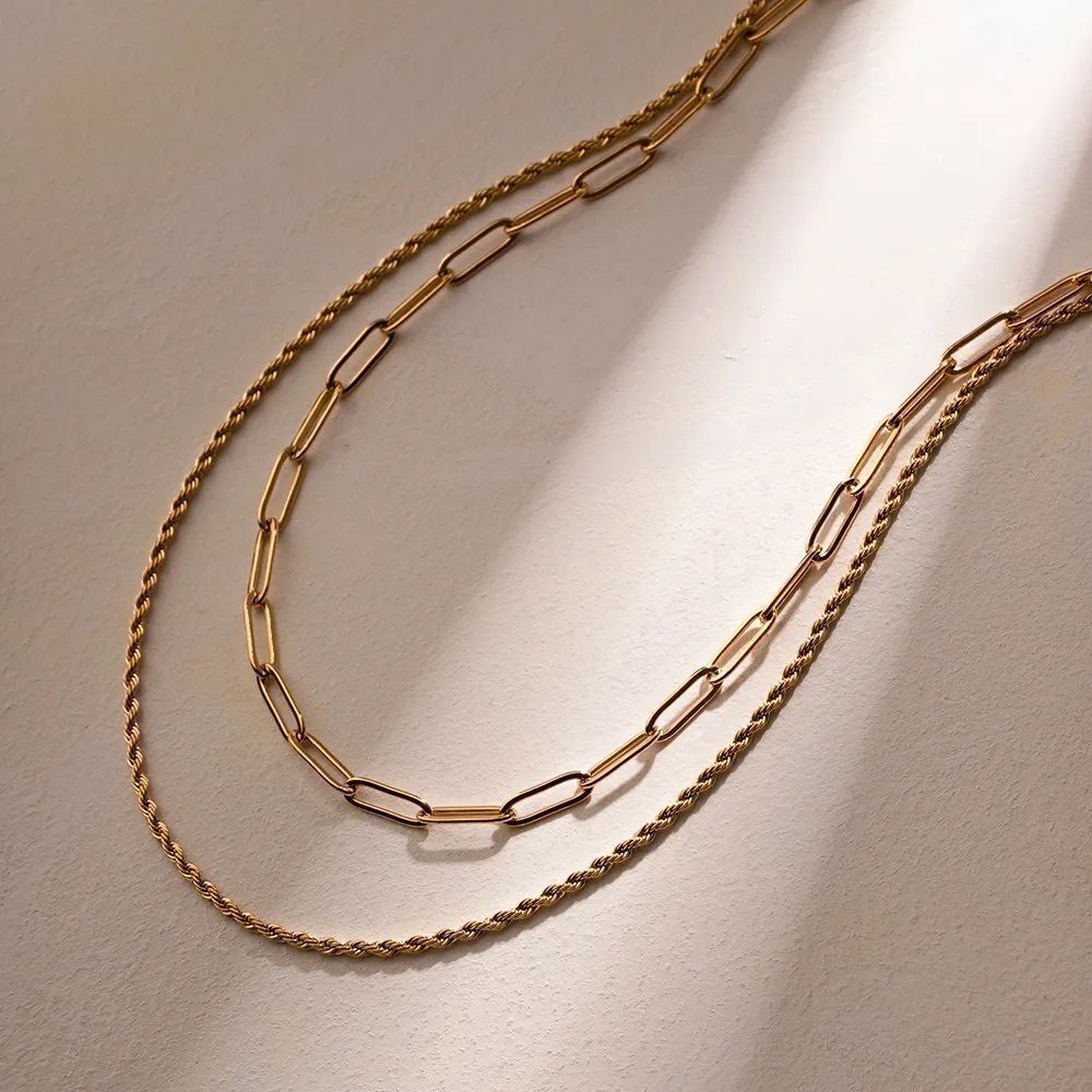 Double Layer Chocker Necklace - Picture 5 of 8
